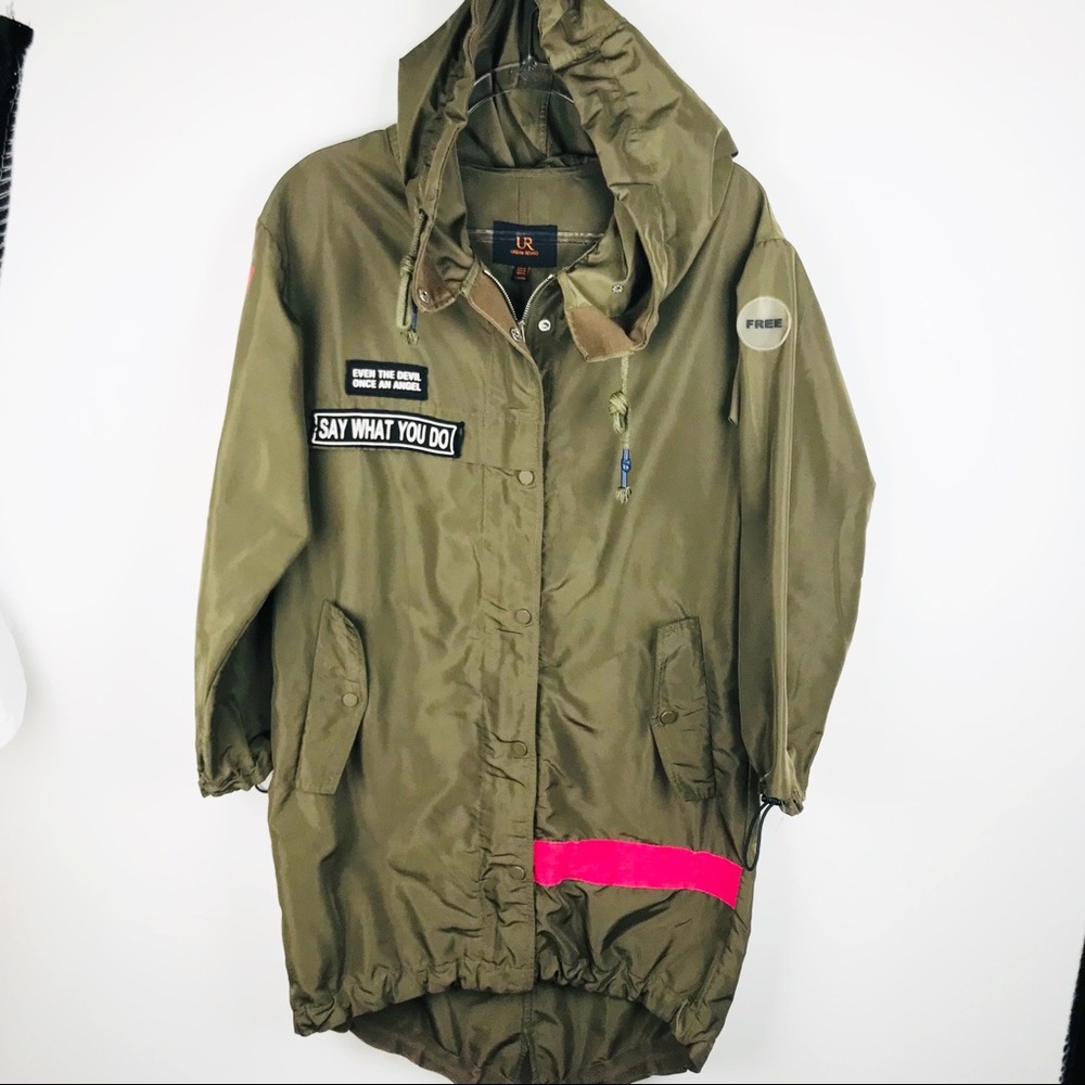 URBAN REVIVO UNIQUE JACKET COAT UNFASHIONABLE FASHION MODERN GRUNGE EUC SIZE 10
